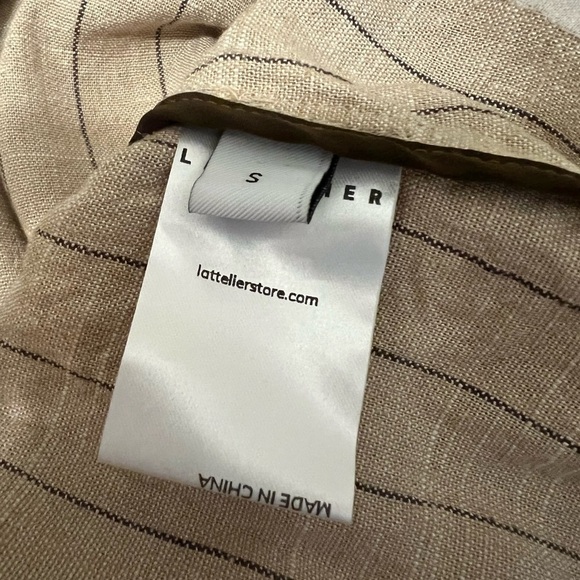 LATTELIER Linen Blend Blazer Jacket - Picture 8 of 10